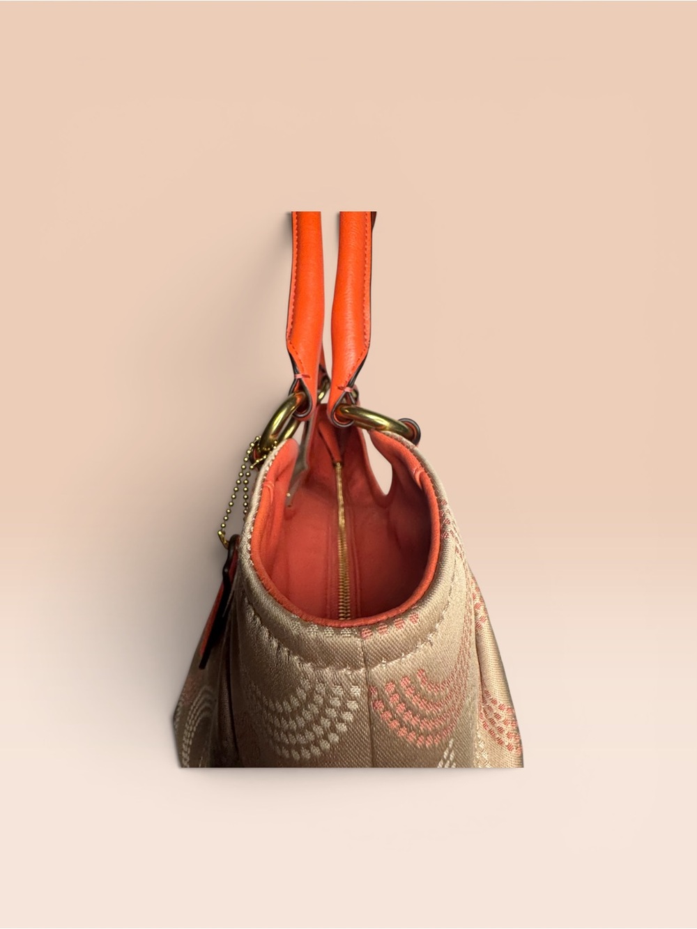 Coach Ashley Orange Tote with Wallet - Picture 12 of 15